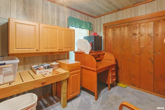 a room with storage and utility