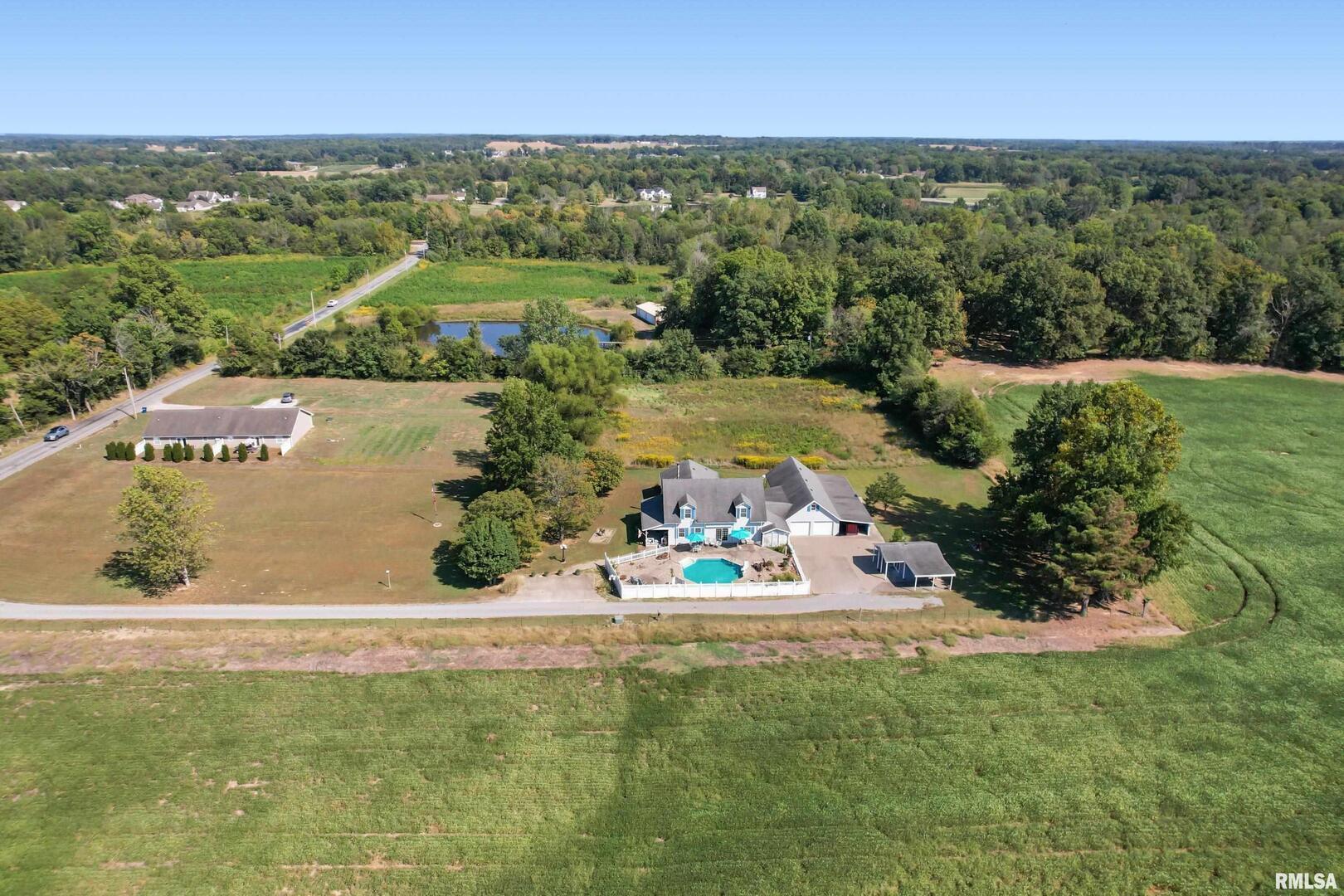 11939 Cochran Road Marion, IL 62959 - Photo 36 of 38 an aerial view of a residential houses with outdoor space and street view