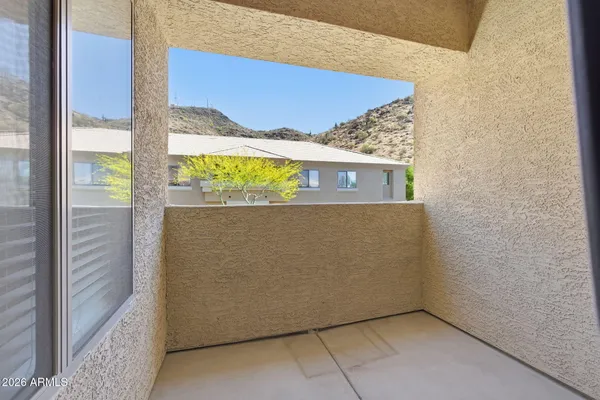 a view of a door and an outdoor space