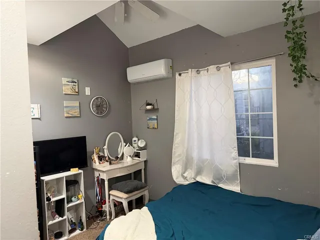 a workspace with furniture and window