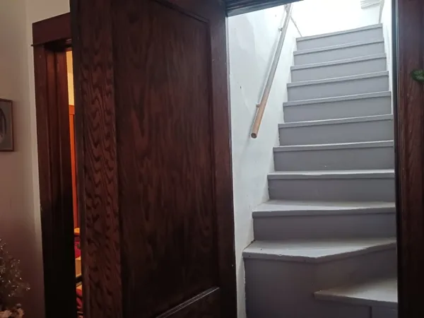 a close view of walk in closet