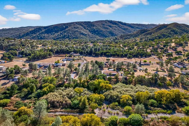 a view of city and mountain