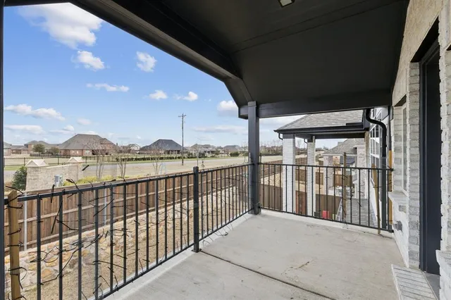 a view of city from balcony