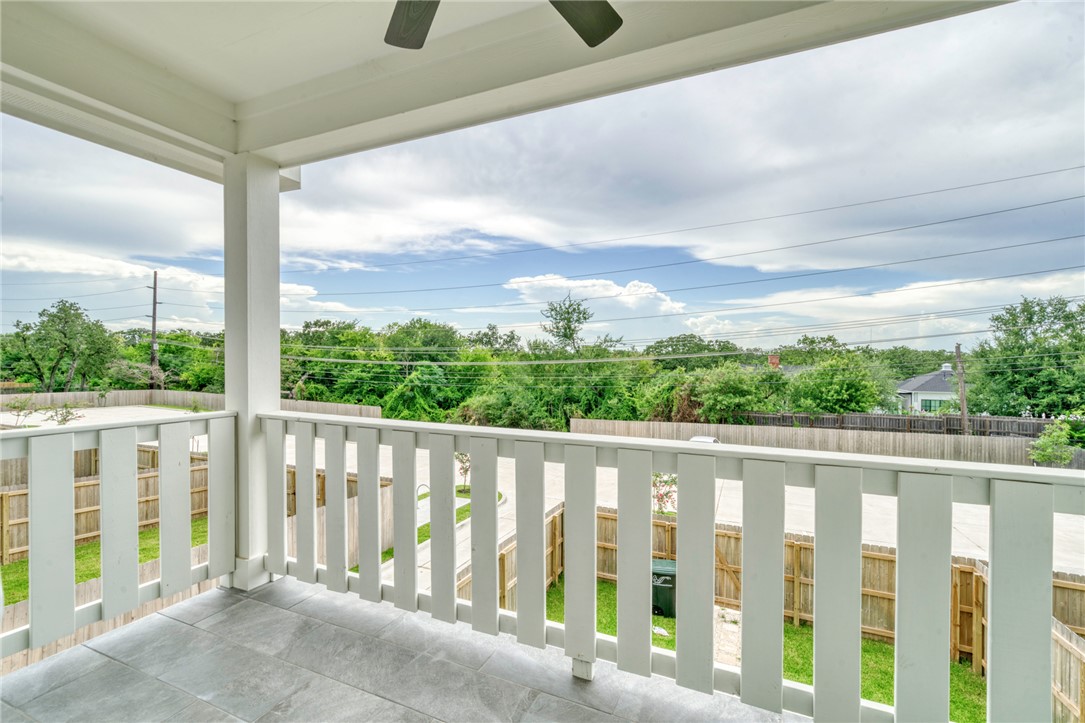 305 Cooner Street, Unit A College Station, TX 77840 - Photo 32 of 35 a view of a porch with a floor to ceiling window