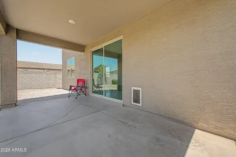 a house view with a outdoor space