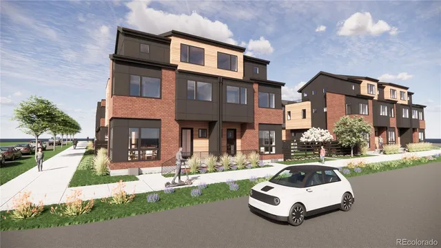 a car parked in front of a brick building