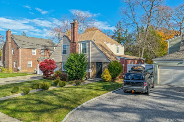 a house view with a garden space