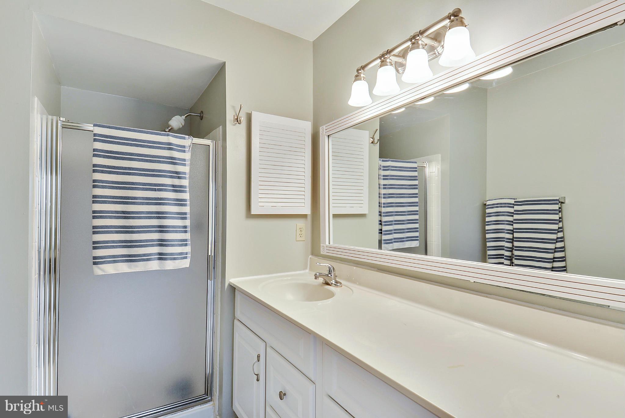 3841 Ferrara Drive Silver Spring, MD 20906 - Photo 21 of 30 a bathroom with a sink a mirror and a window