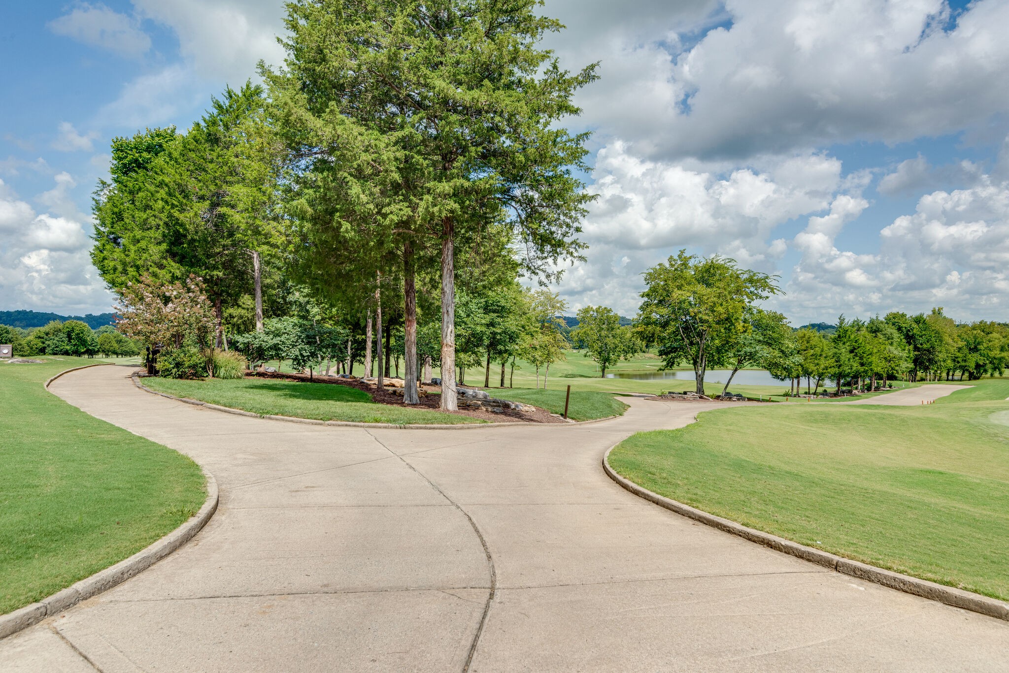 3235 Boyd Mill Pike Franklin, TN 37064 - Photo 60 of 68 a view of a fountain in front of a house