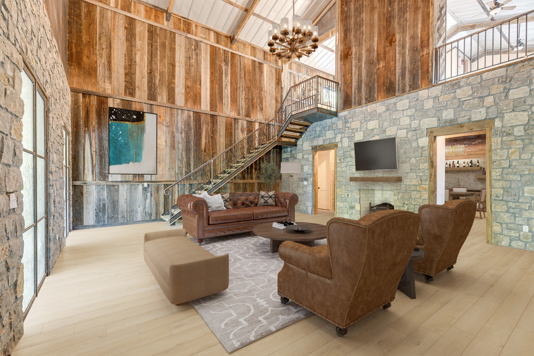 3235 Boyd Mill Pike Franklin, TN 37064 - Photo 8 of 68 a living room with furniture and a fireplace