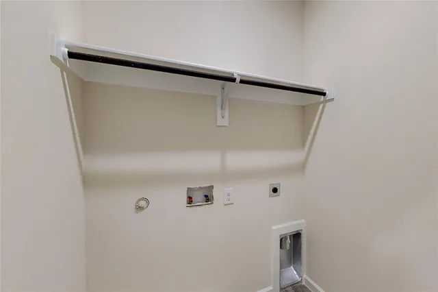 a close view of closet