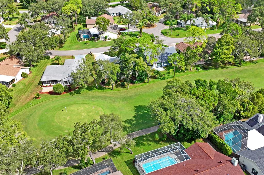 7112 Green Abbey Way Spring Hill, FL 34606 - Photo 59 of 66 an aerial view of residential houses with outdoor space and trees