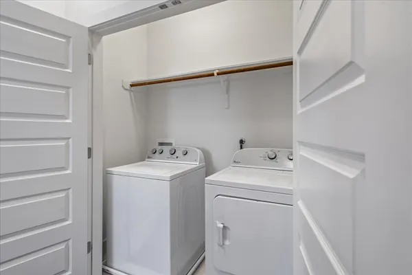 a close view of closet