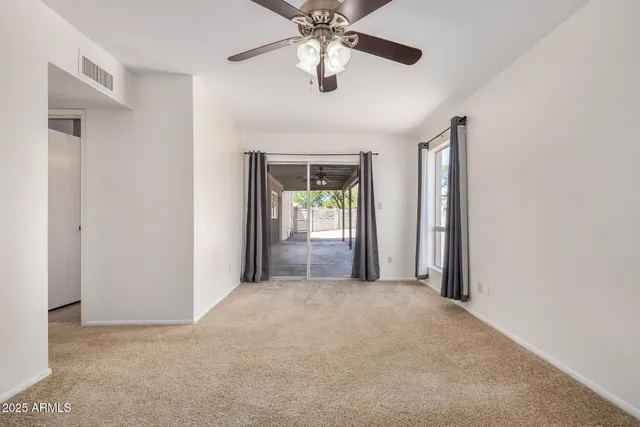 a view of an empty room