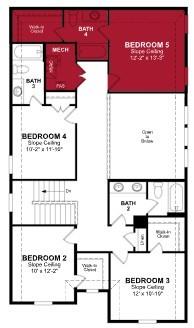 1452 Lady Bird Road Justin, TX 76247 - Photo 5 of 5 Beazer Homes Wildflower Ranch Marathon Floorplan.