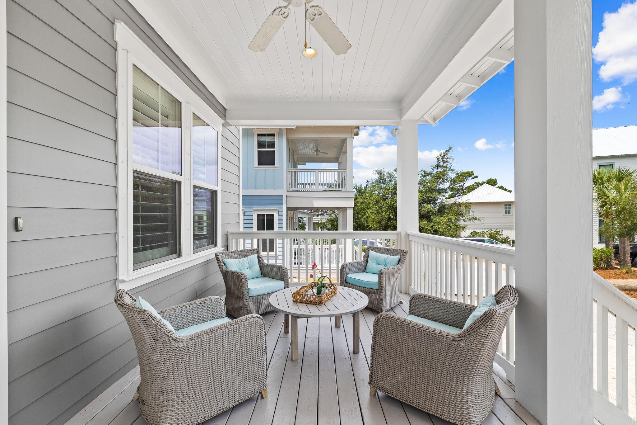 108 Gulfview Way Santa Rosa Beach, FL 32459 - Photo 12 of 51 a view of balcony with furniture and wooden floor