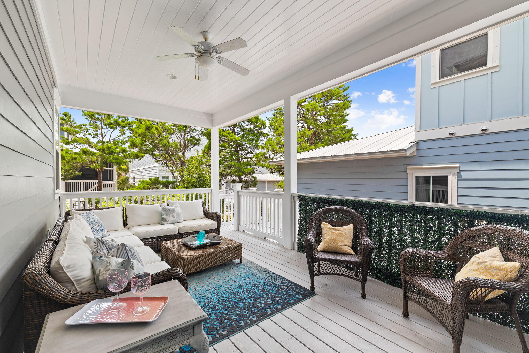108 Gulfview Way Santa Rosa Beach, FL 32459 - Photo 17 of 51 a outdoor living space with furniture and a fireplace