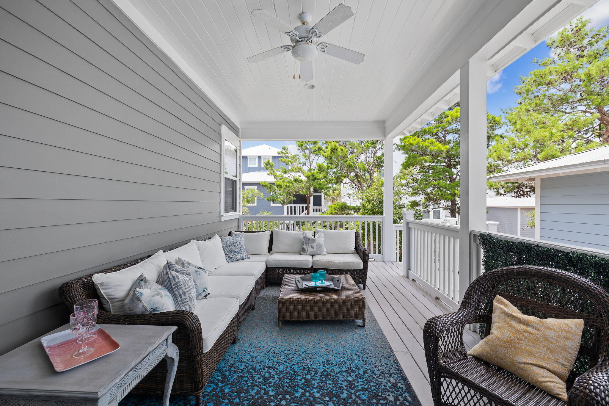 108 Gulfview Way Santa Rosa Beach, FL 32459 - Photo 18 of 51 a balcony view with a couch and potted plant