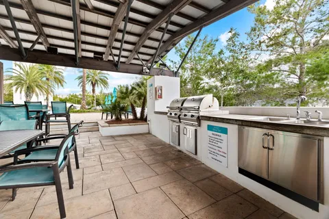 a view of outdoor kitchen