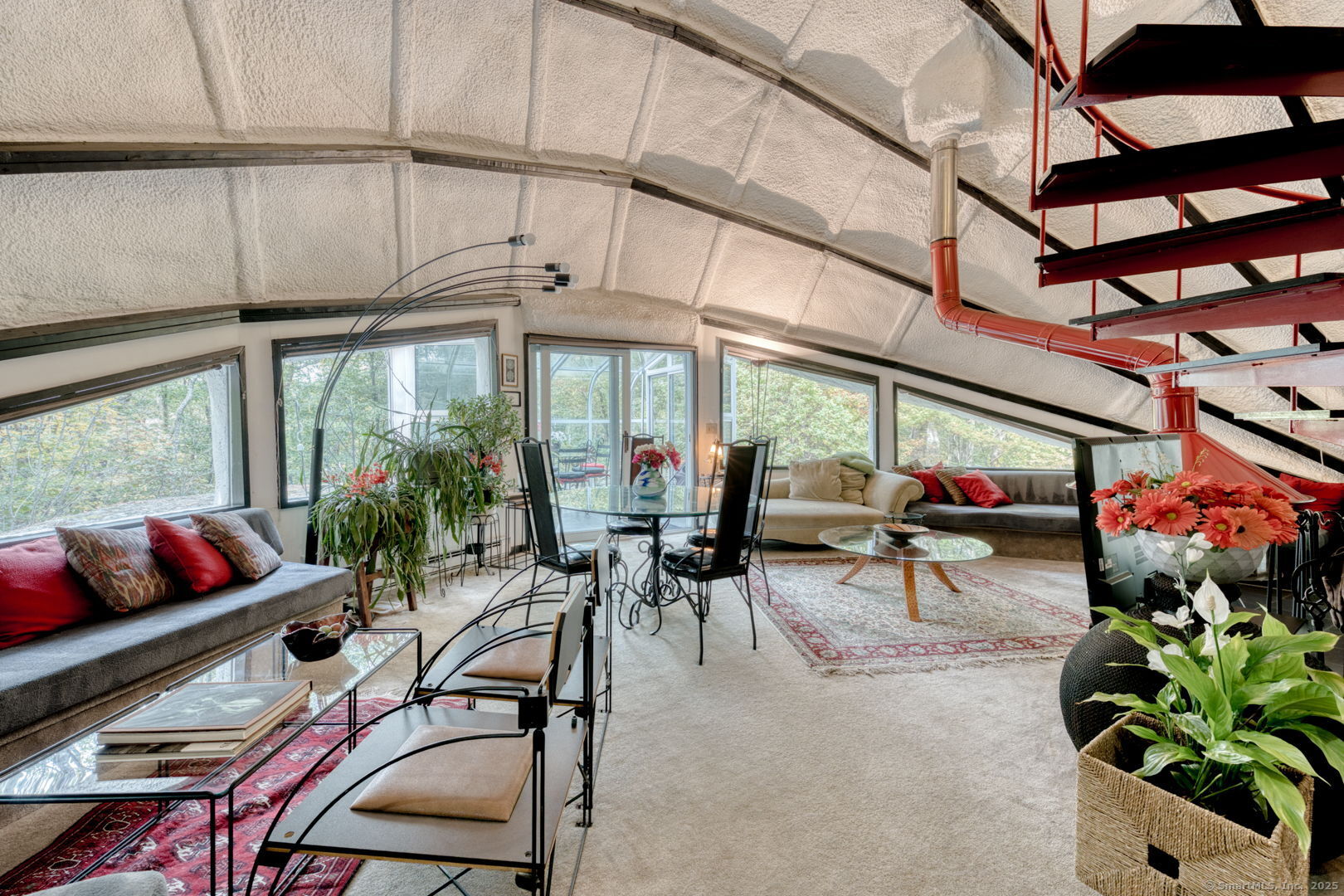 11 Day Road Cornwall, CT 06754 - Photo 12 of 40 a living room filled with lots of furniture and a potted plant