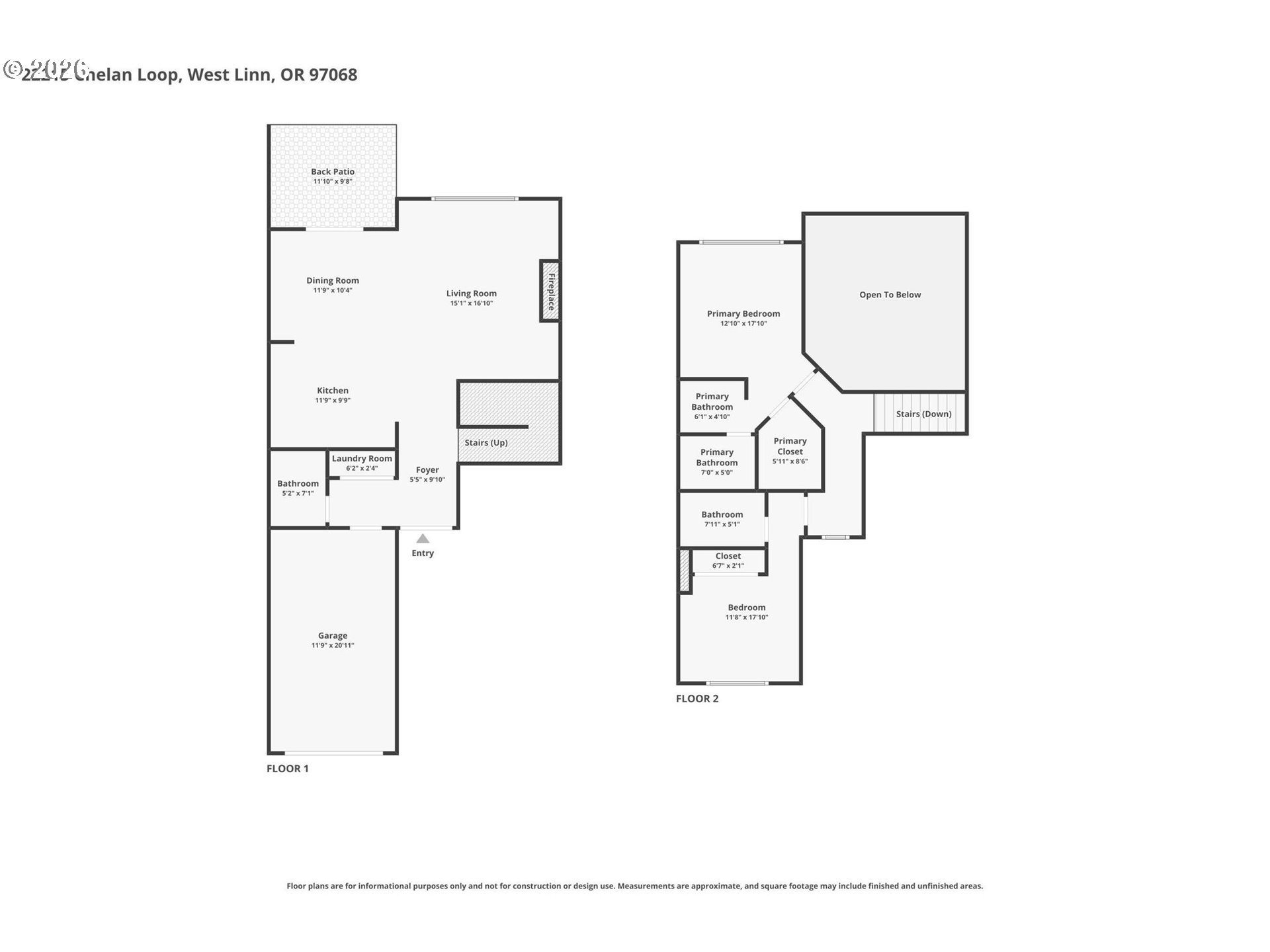22215 Chelan Loop West Linn, OR 97068 - Photo 36 of 38 a picture of floor plan