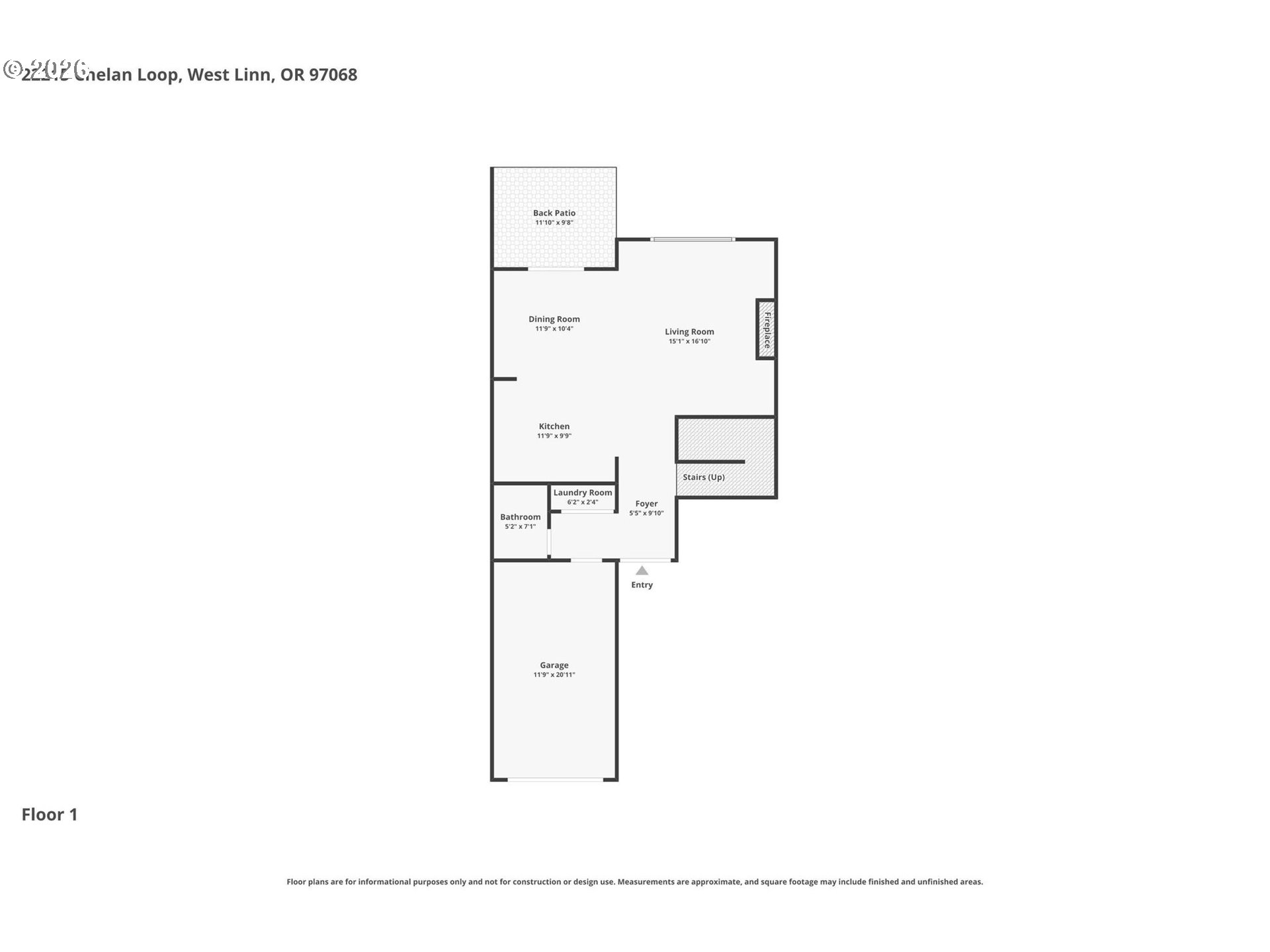 22215 Chelan Loop West Linn, OR 97068 - Photo 37 of 38 a picture of a floor plan