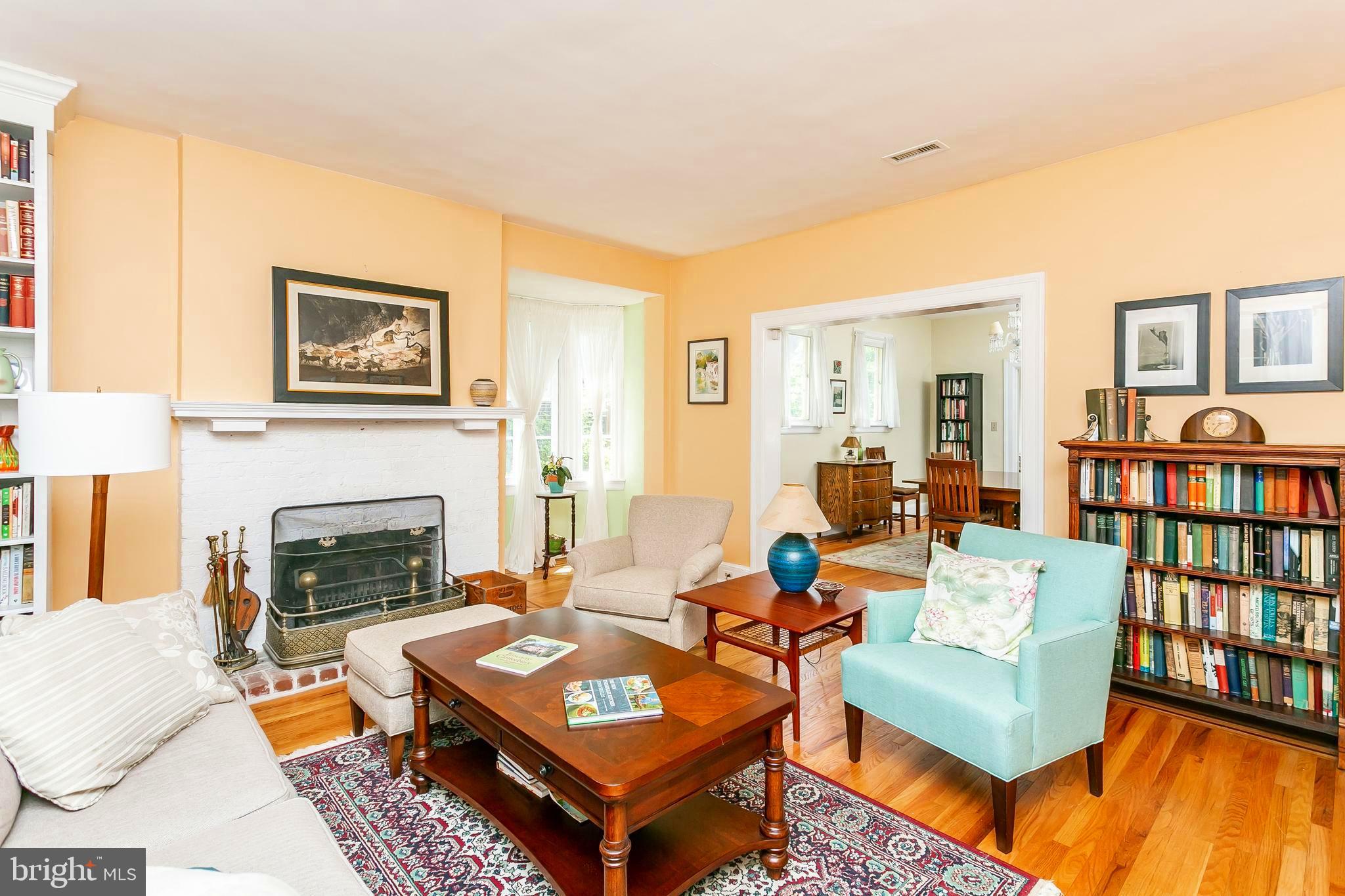 3952 Cloverhill Road Baltimore, MD 21218 - Photo 6 of 65 Living Room with Wood Burning Fireplace
