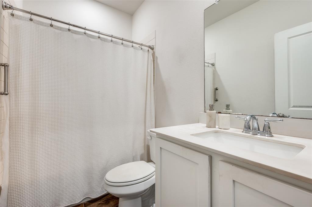 11105 Autry Ridge Lane Aubrey, TX 76227 - Photo 10 of 27 a bathroom with a sink a toilet and shower
