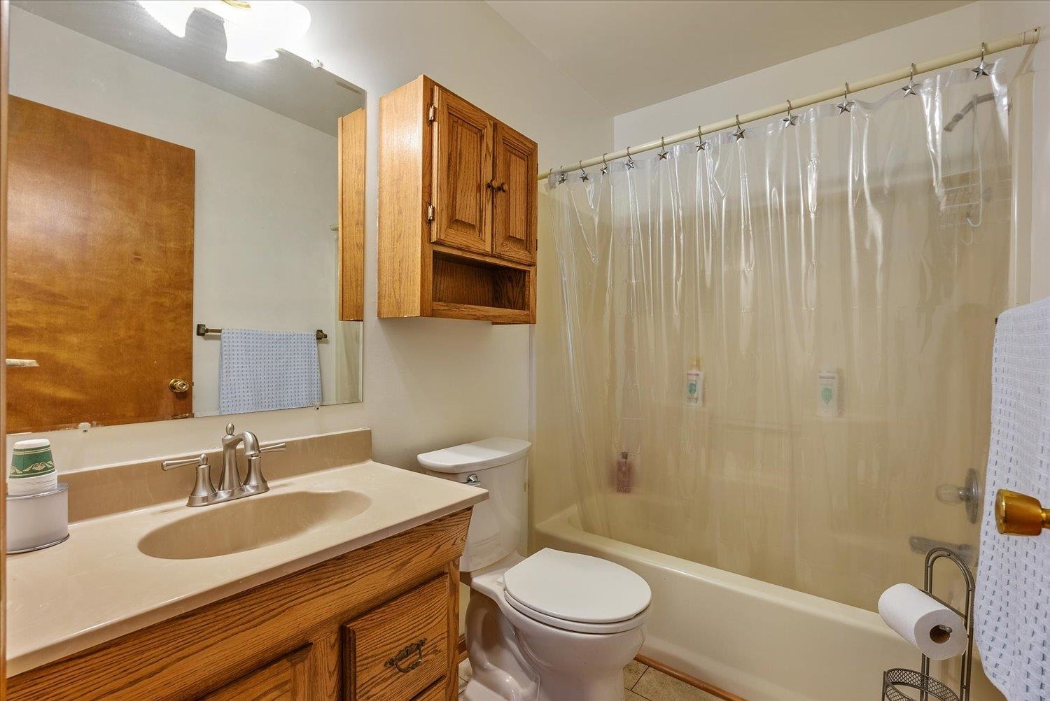 592 Stover Shop Road Churchville, VA 24421 - Photo 22 of 36 a bathroom with a sink toilet and shower