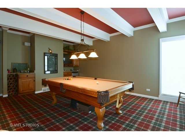 756 Ridge Drive Elburn, IL 60119 - Photo 5 of 18 a room with pool table and a chandelier