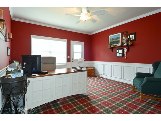 756 Ridge Drive Elburn, IL 60119 - Photo 6 of 18 a living room with furniture a desk and chair with potted plants