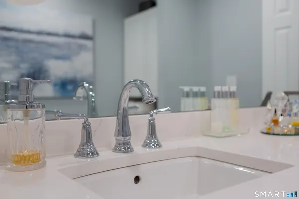 a close view of sink