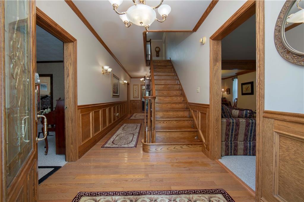 525 Great Belt Road Butler, PA 16002 - Photo 4 of 25 Massive entry foyer with beautiful woodwork!