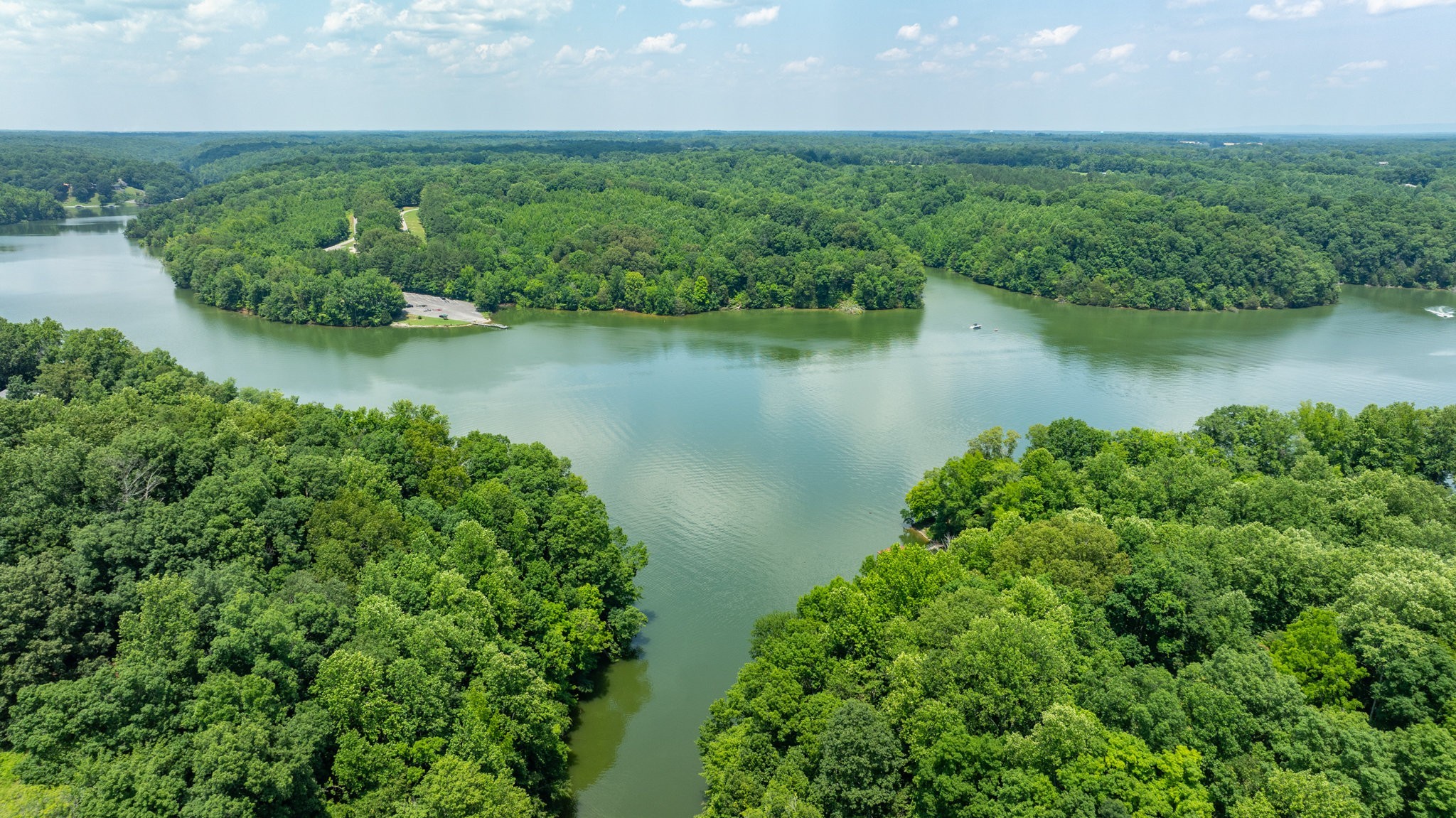 7542 Chestnut Ridge Road Winchester, TN 37398 - Photo 35 of 40 an aerial view of a houses with a yard and lake view