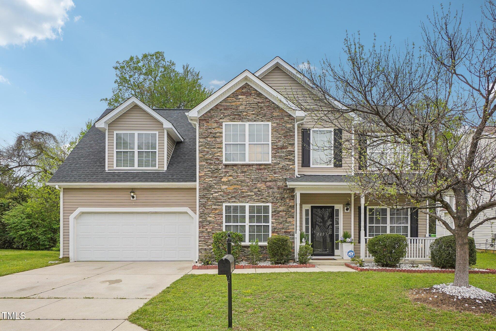 2223 Lazy River Drive Raleigh, NC 27610 - Photo 1 of 33 front of house showingtime plus
