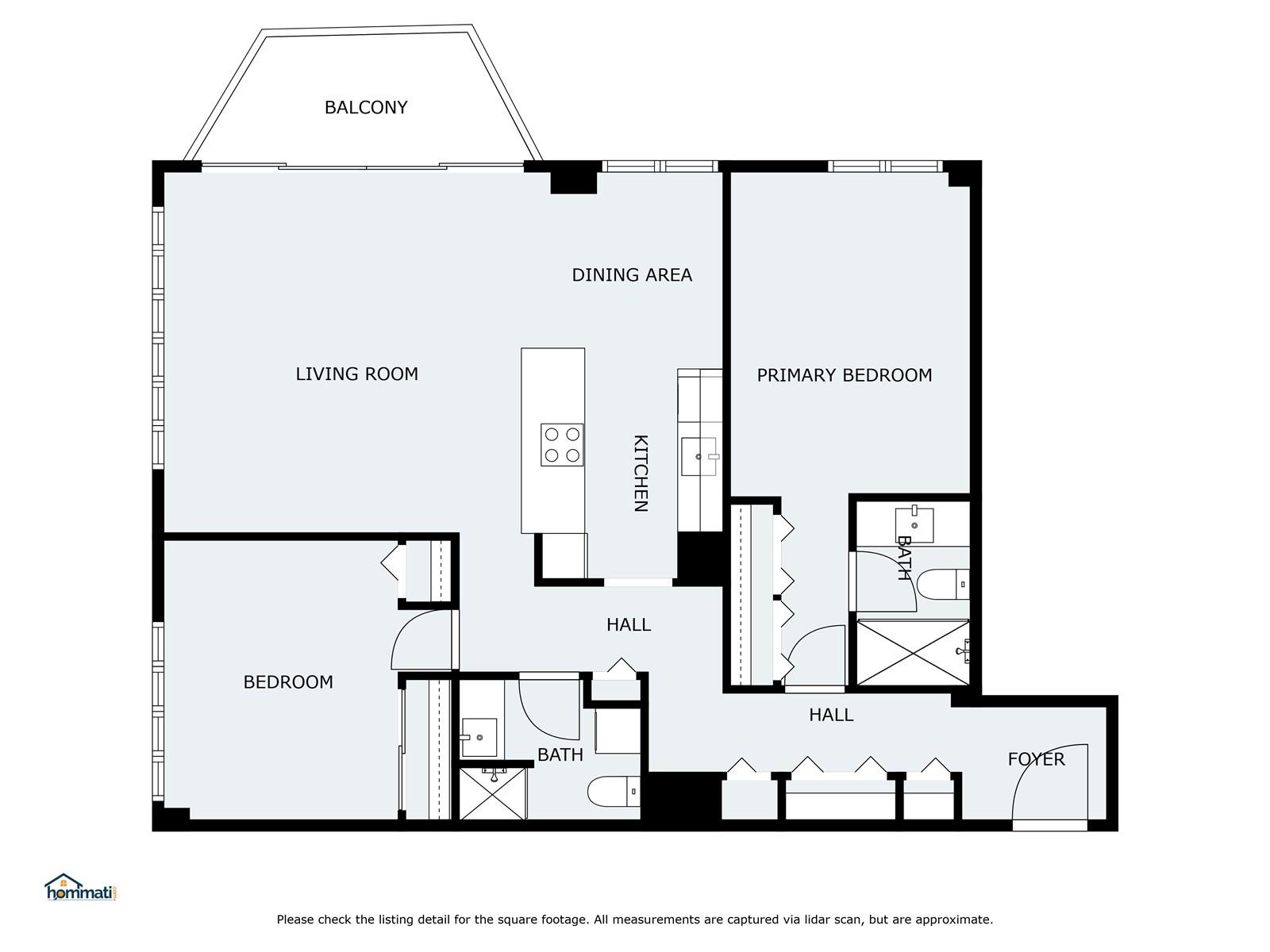 700 Richards Street, Unit 1709 Honolulu, HI 96813 - Photo 25 of 25 a picture of a floor plan