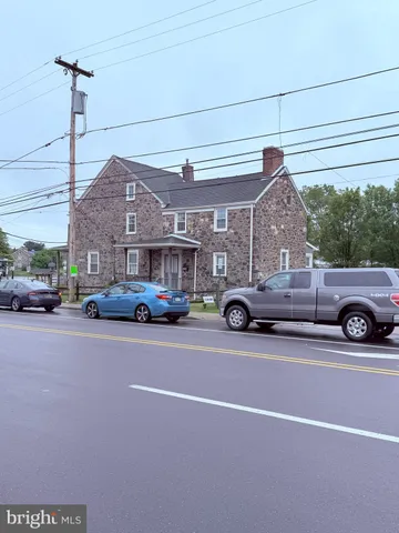 a car parked in front of a building
