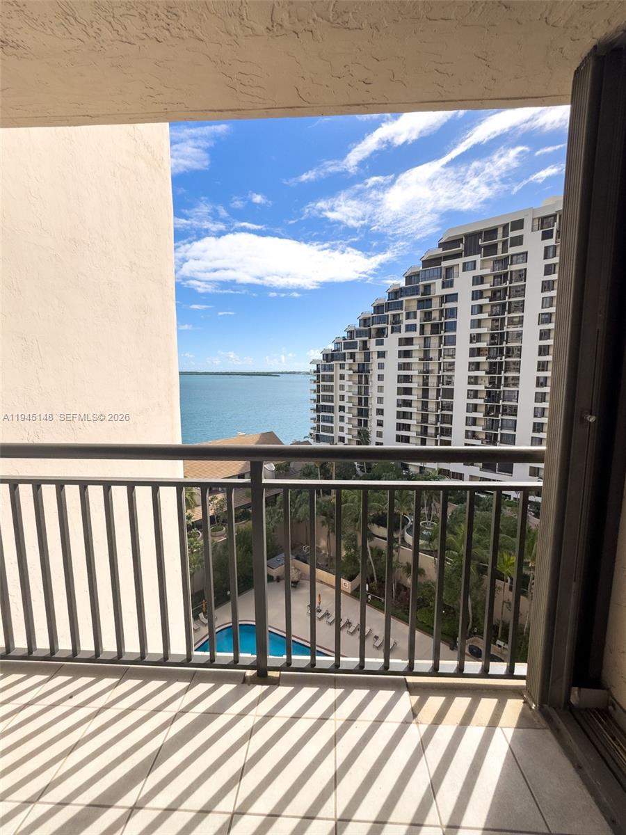 540 Brickell Key Drive, Unit 1201 Miami, FL 33131 - Photo 16 of 18 a view of balcony with city view