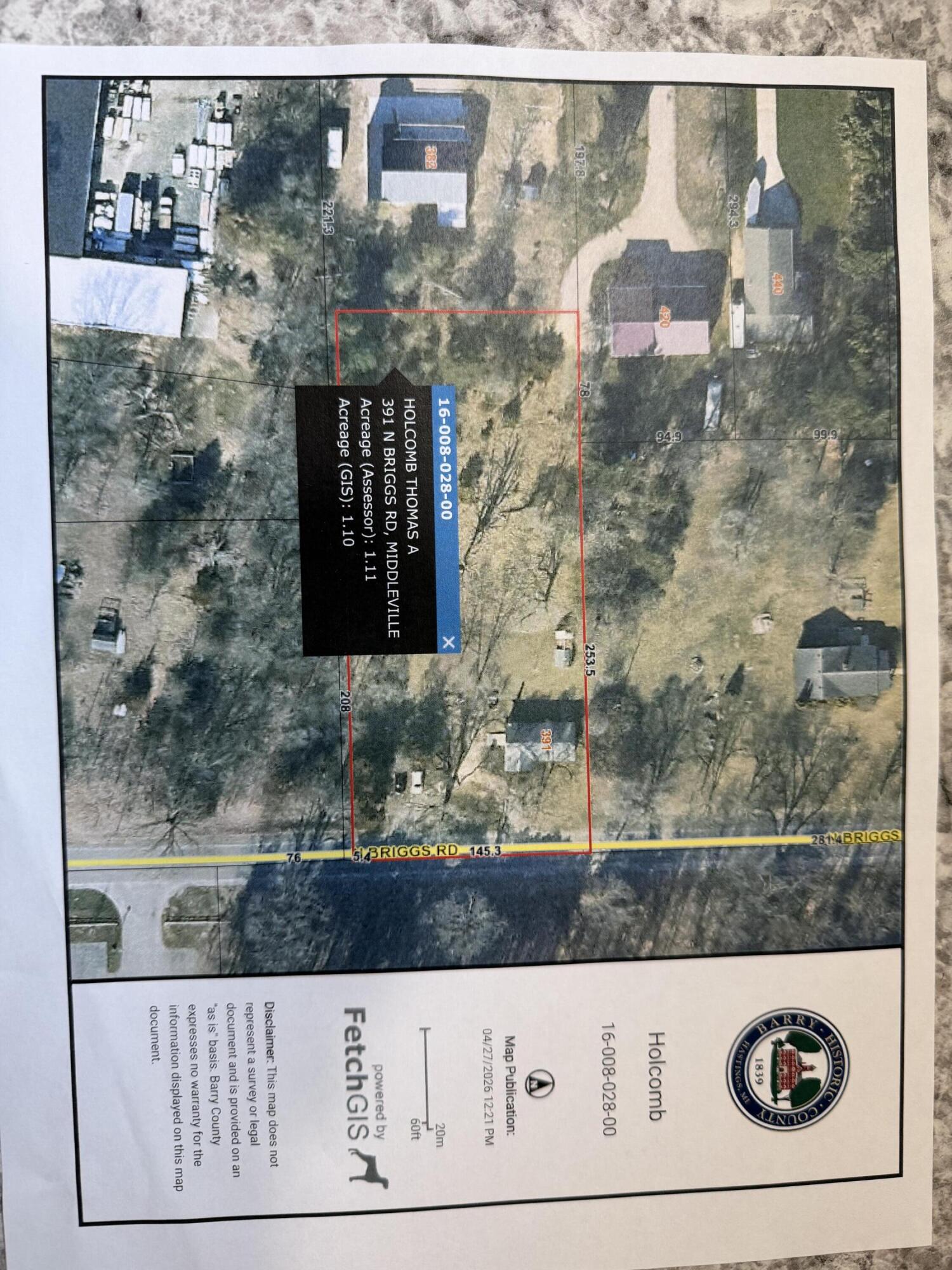 391 North Briggs Road Middleville, MI 49333 - Photo 17 of 18 GIS