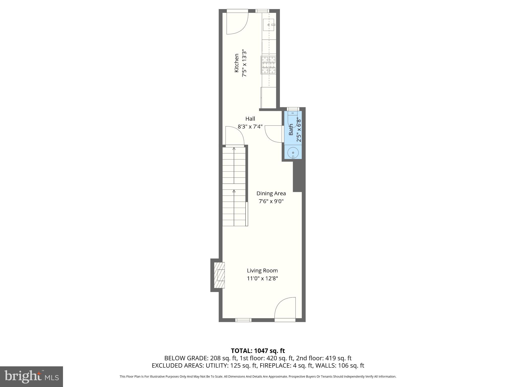 1618 North Regester Street Baltimore, MD 21213 - Photo 26 of 29 a picture of a floor plan
