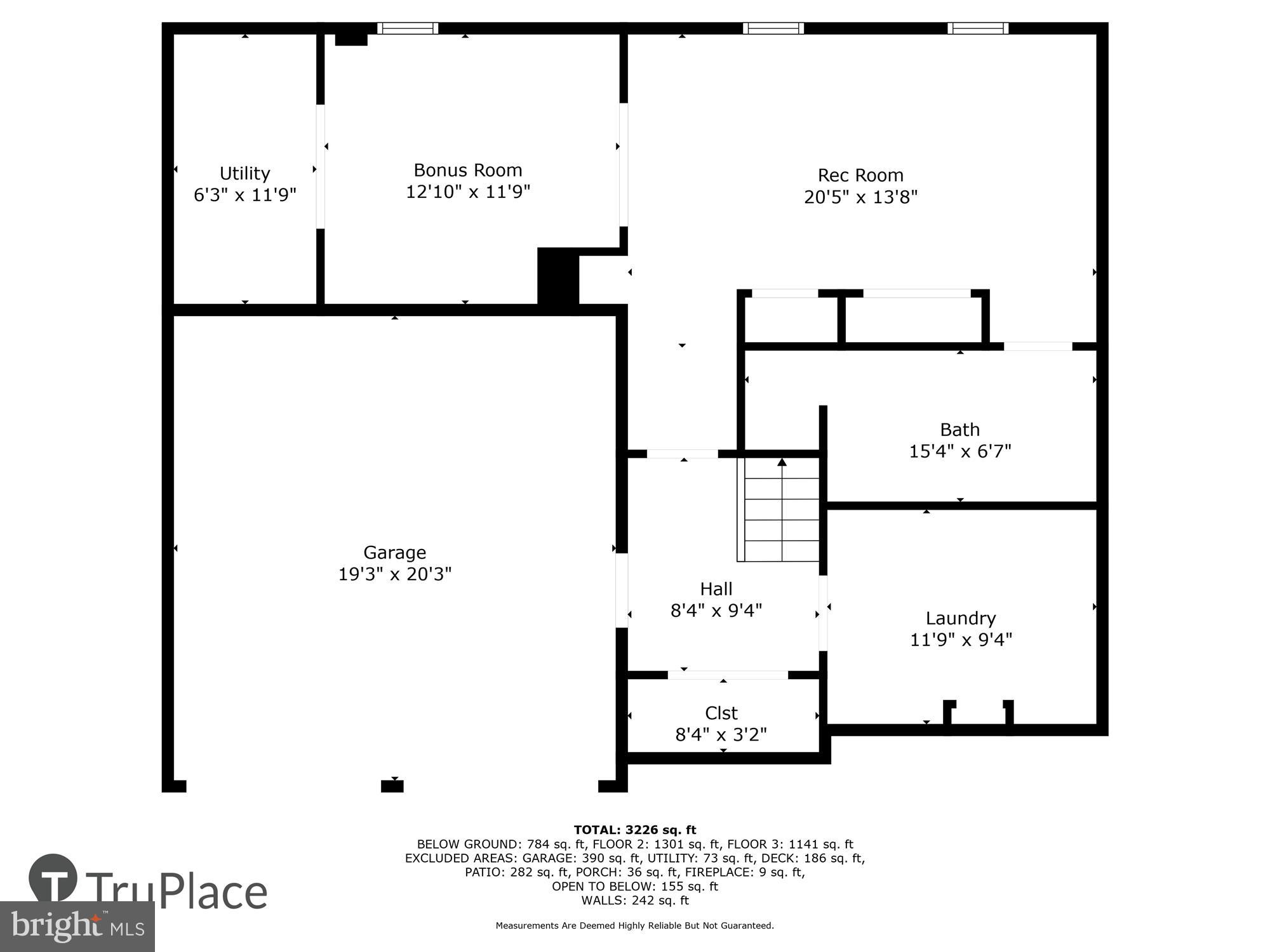 12914 Summit Ridge Terrace Germantown, MD 20874 - Photo 56 of 71 Lower Level Labels & Measurements