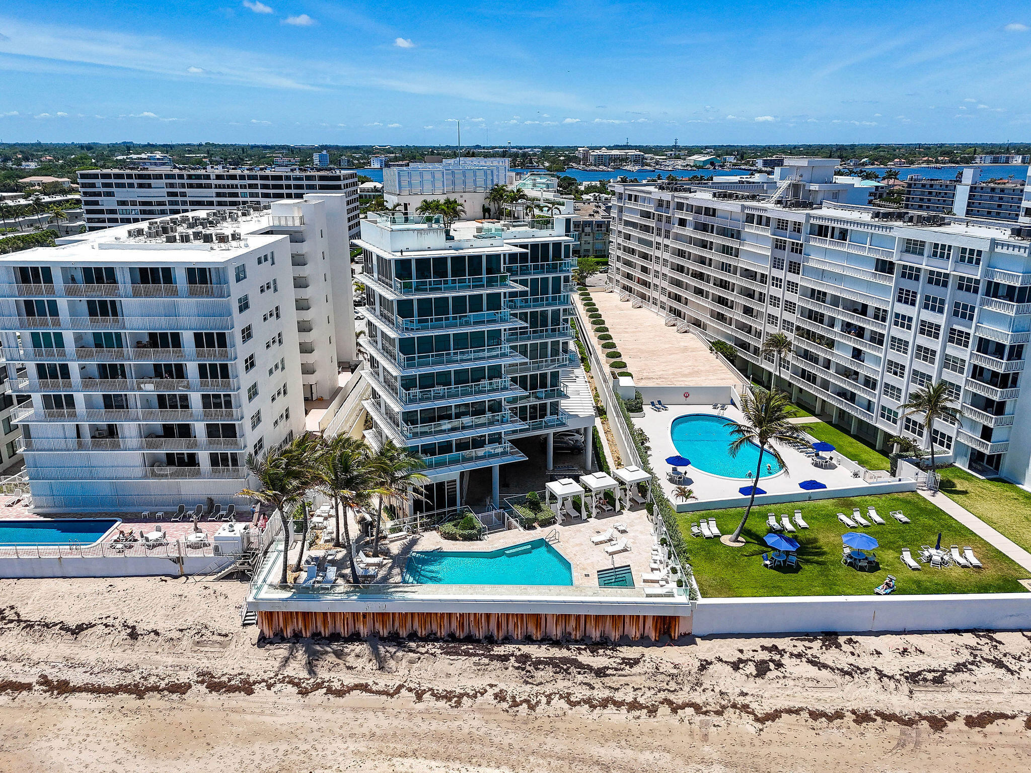 3550 South Ocean Boulevard, Unit 5E South Palm Beach, FL 33480 - Photo 3 of 52 a view balcony with wooden floor