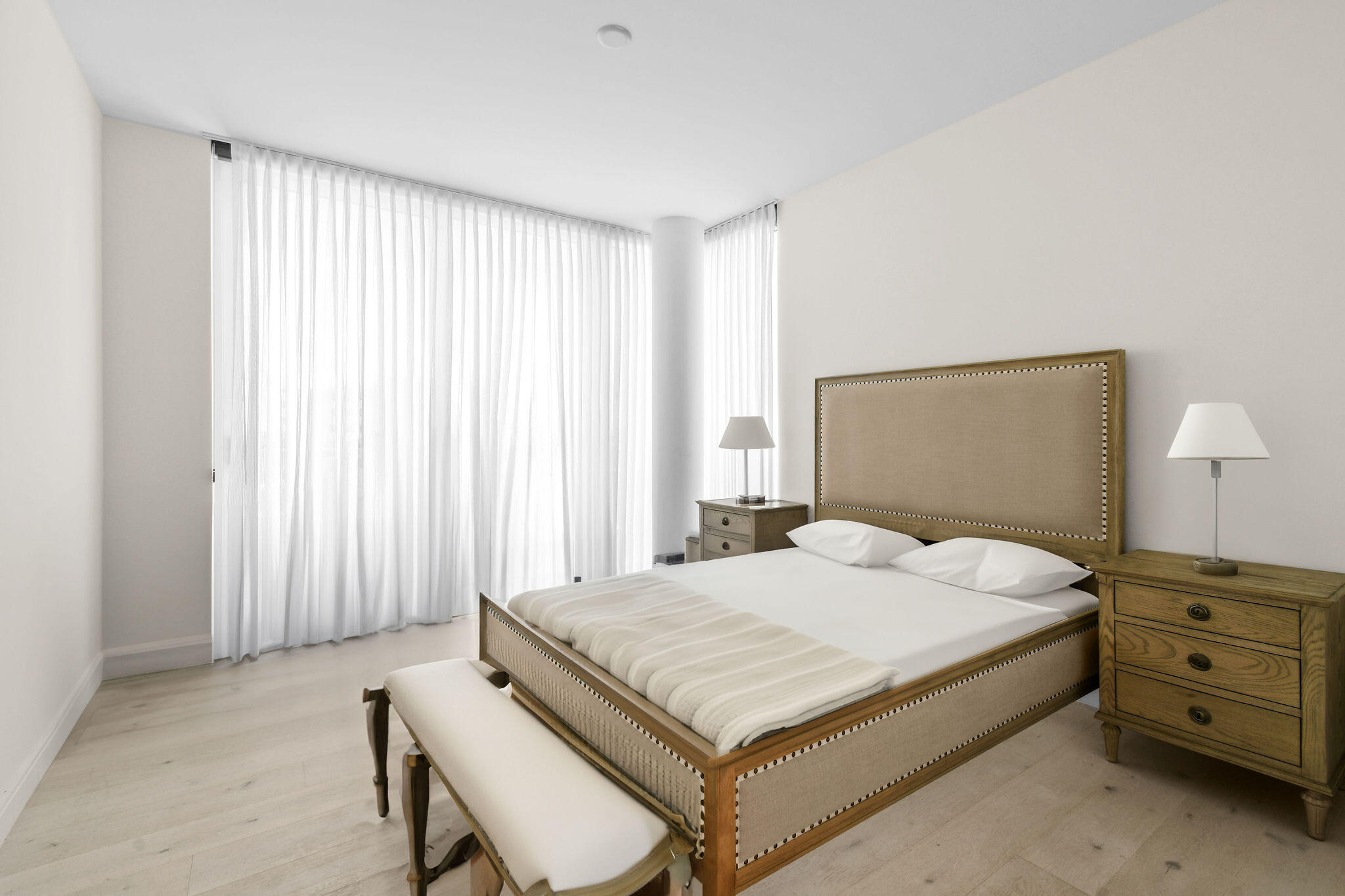 3550 South Ocean Boulevard, Unit 5E South Palm Beach, FL 33480 - Photo 39 of 52 a bedroom with a bed and a window