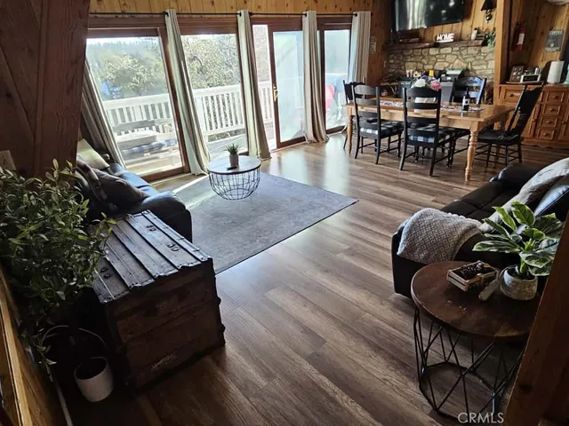 a view of a balcony with an outdoor space