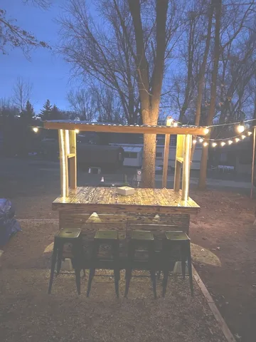 a outdoor view with sitting space