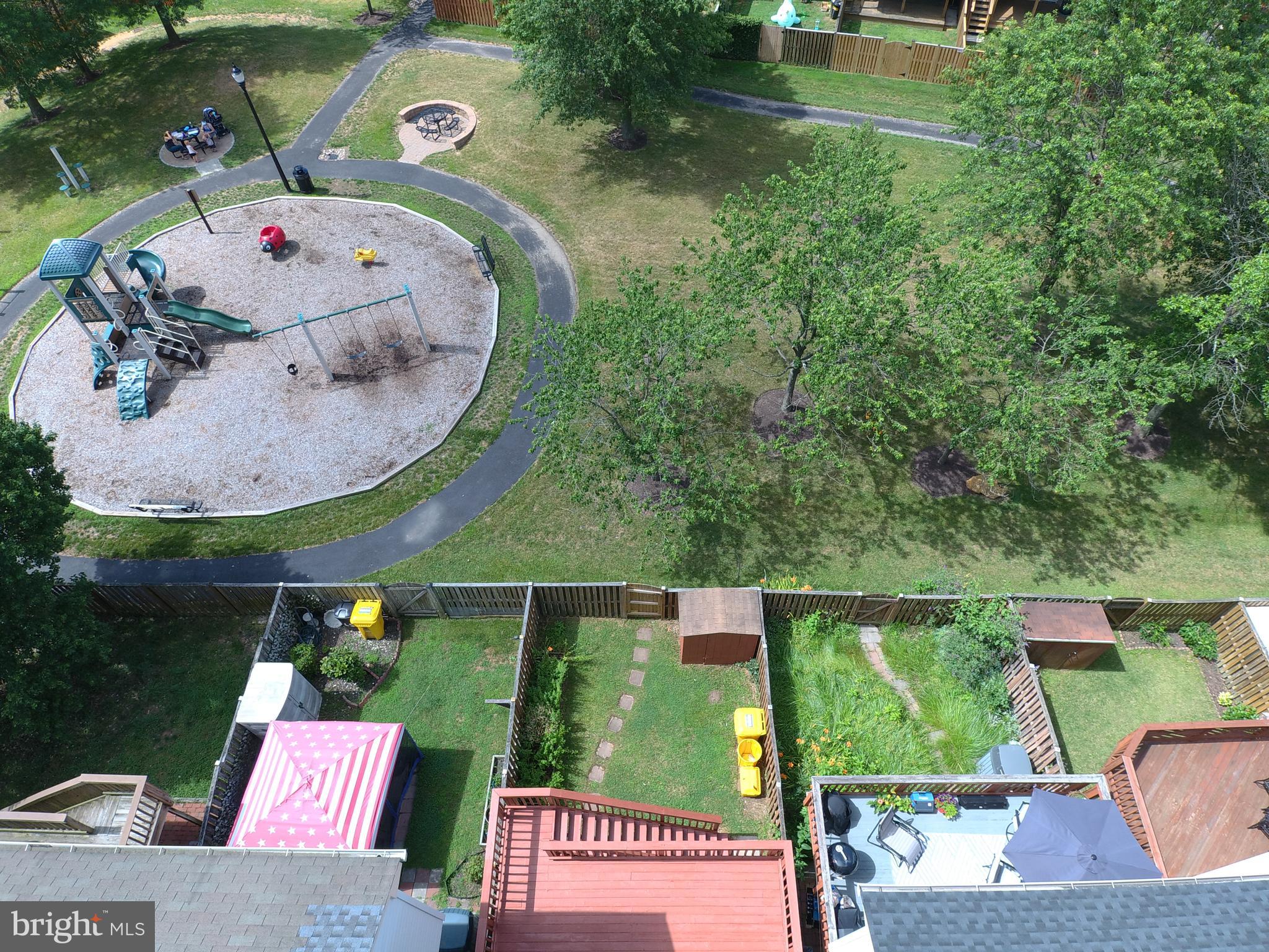 2439 Warm Spring Way Odenton, MD 21113 - Photo 39 of 52 Aerial View of Backyard & Playground!