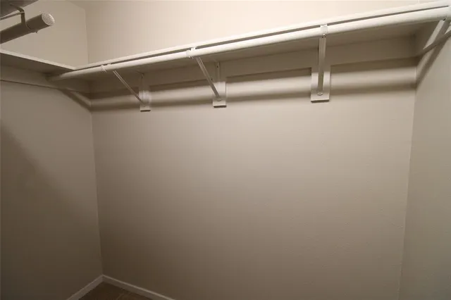 a close up view of racks on the wall