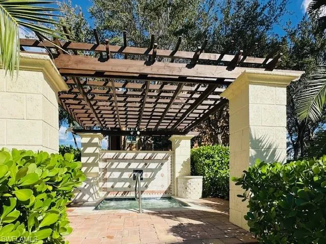 a view of a lake with a yard