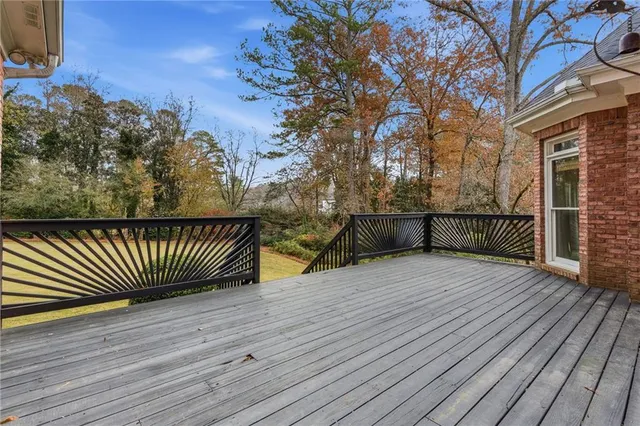a view of a room with an empty space