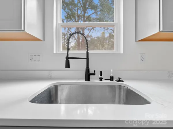 a close view of sink and tap